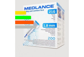 Ланцет с кнопкой Medlance 21G 1.8 мм